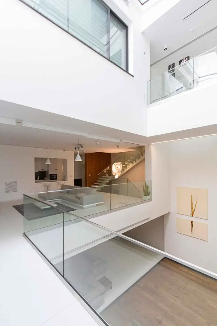 multi-level home interior