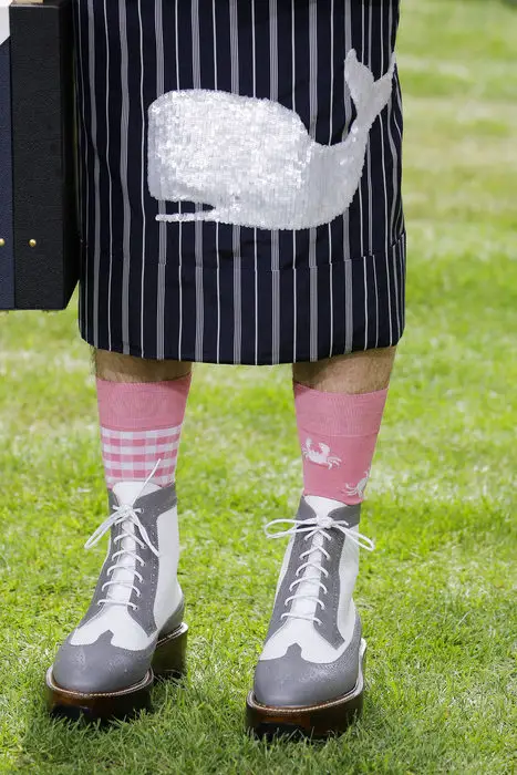 thom browne menswear and saddle shoes