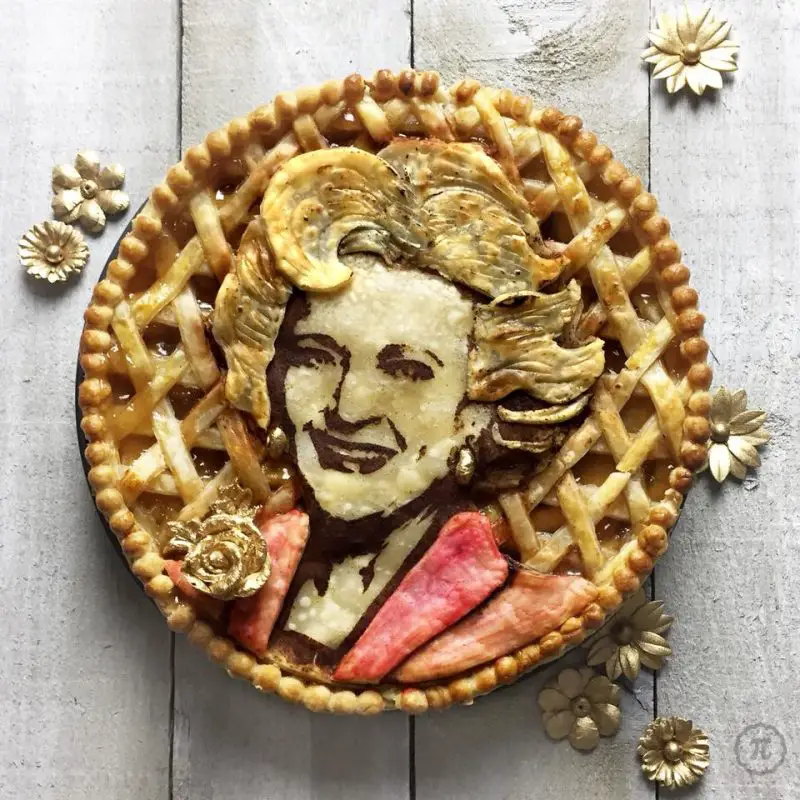 Betty White pie by Jessica Clark-Bojin