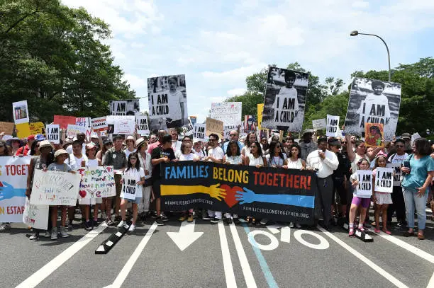 Families Belong Together Rally In Washington DC Sponsored By MoveOn, National Domestic Workers Alliance, And Hundreds Of Allies.