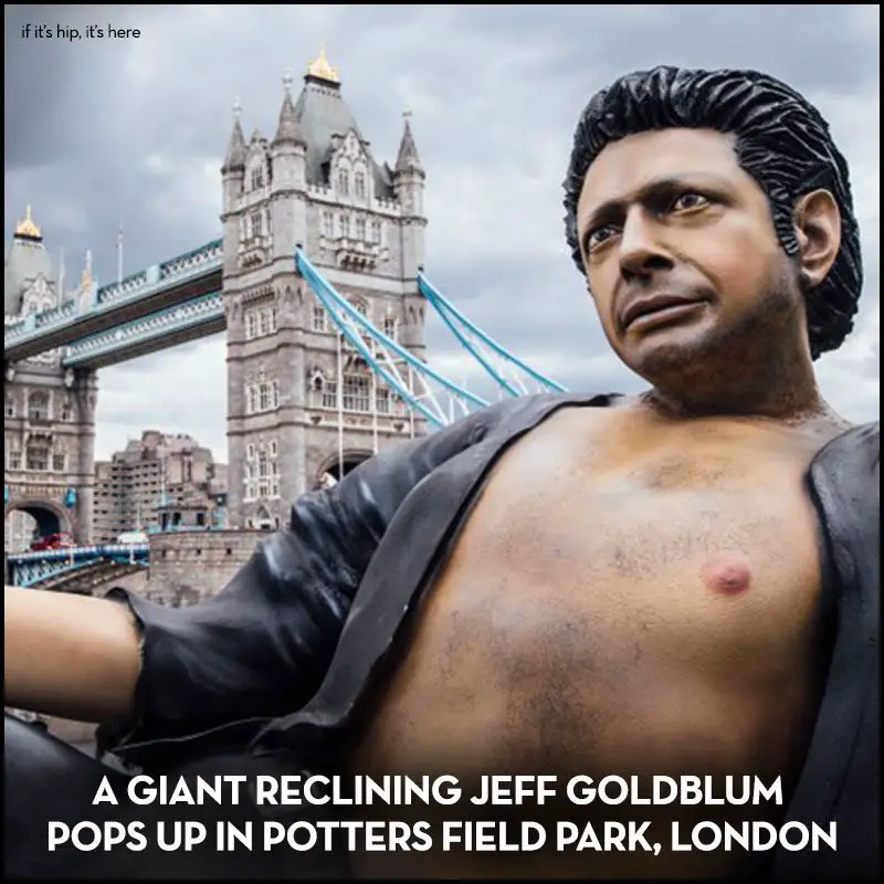 giant reclining jeff goldblum