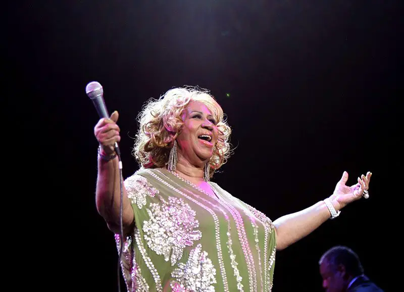 Aretha Franklin performing in 2013