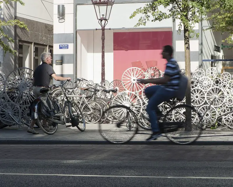 amsterdam bike sculptures