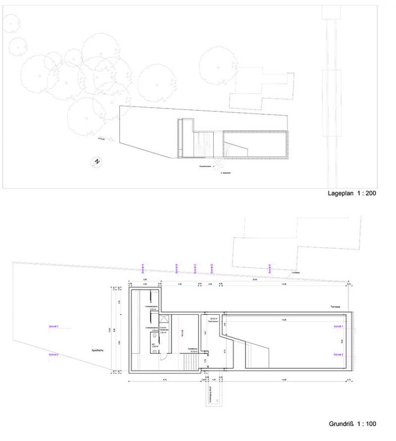 architectural plans for pool and play area
