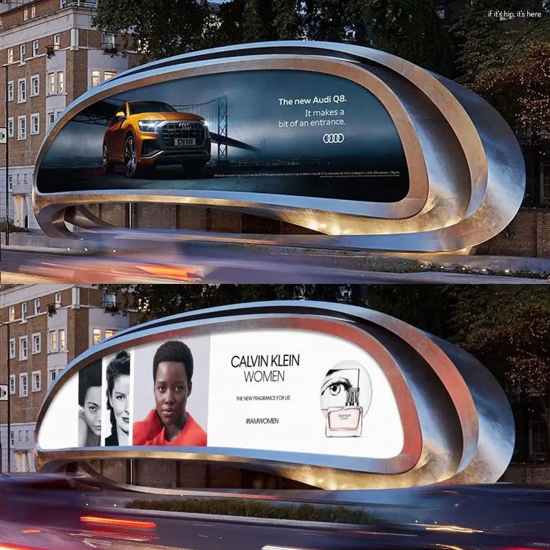 Kensington Digital Billboard by Zaha Hadid design
