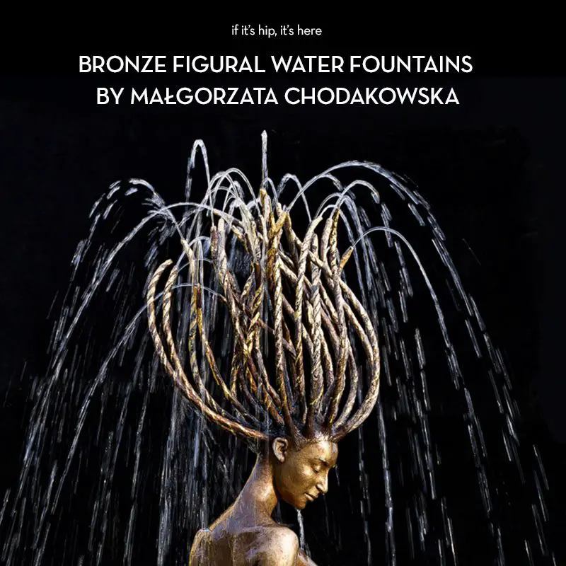 bronze figural water fountains on if it's hip, its here