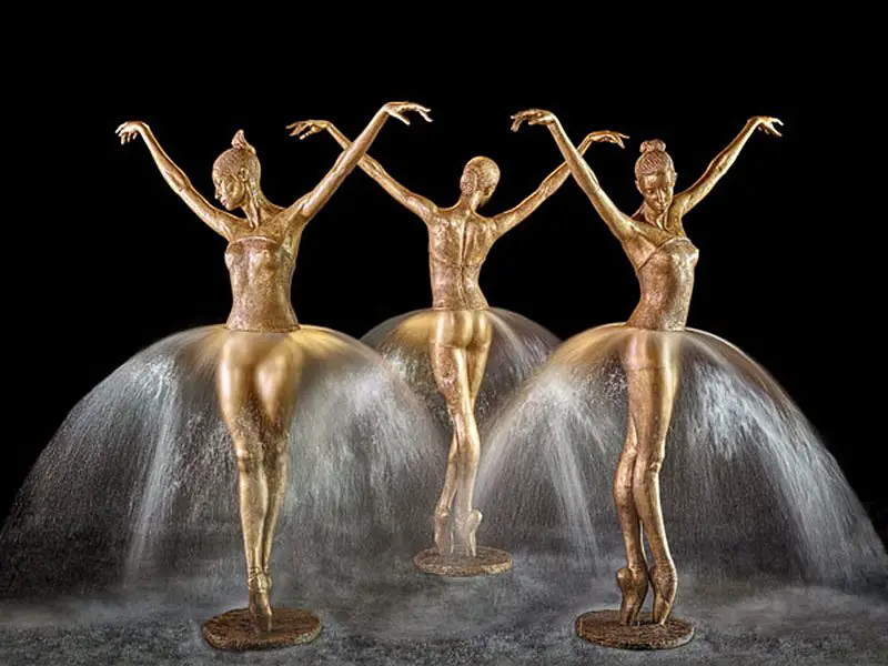 Prima Ballerinas, Bronze and Water