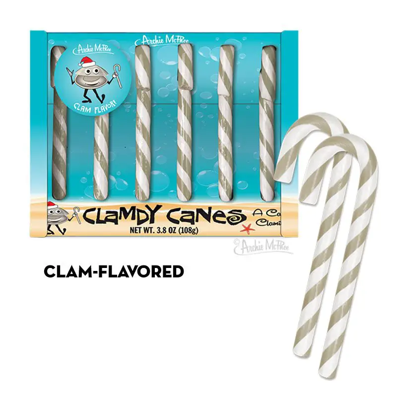 clam flavored candy canes