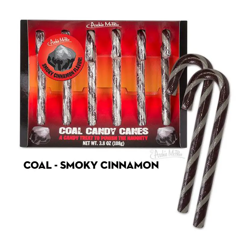 coal candy canes