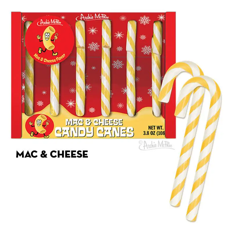 mac n cheese candy canes