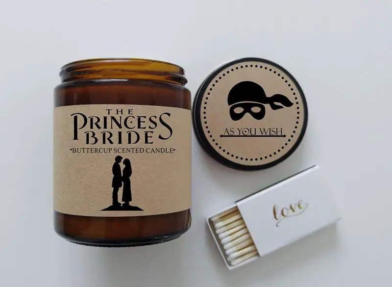 the princess bride scented candle