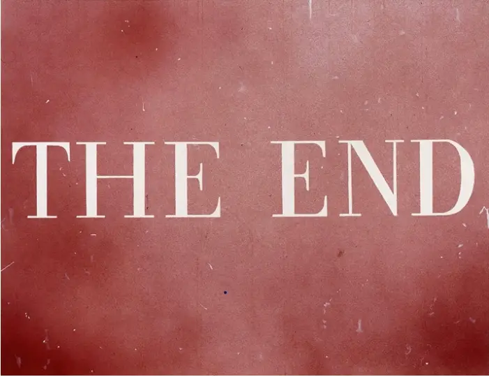 Ed Ruscha, THE END #28, 2003