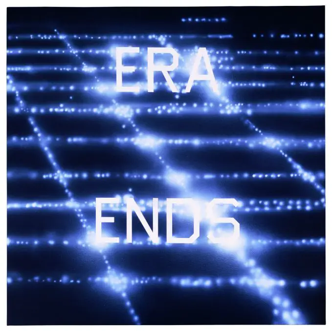 Ed Ruscha, Era Ends, 1986, oil and enamel on canvas