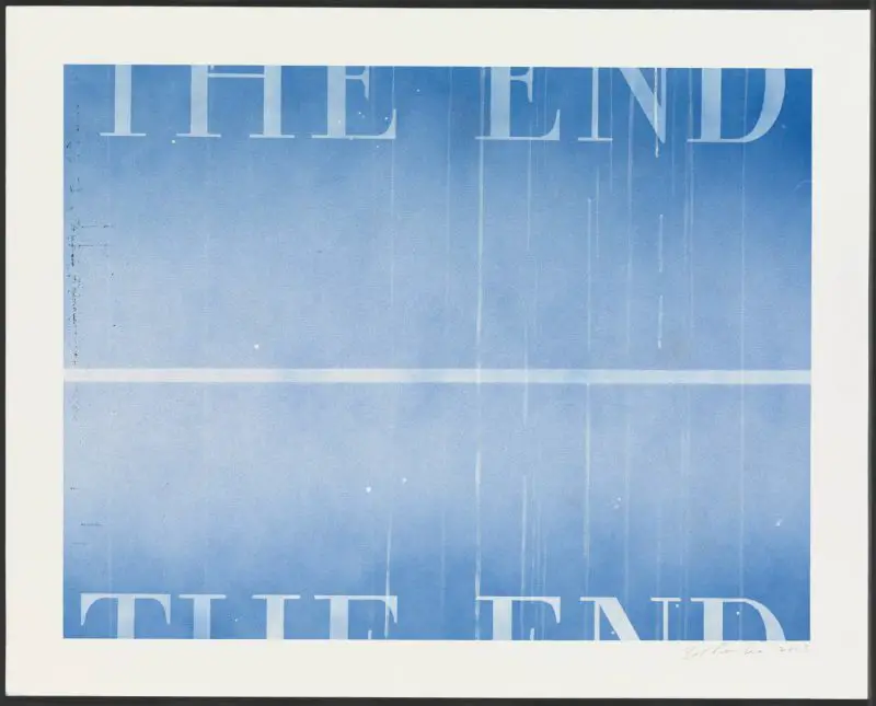 Ed Ruscha, THE END #40, 2003