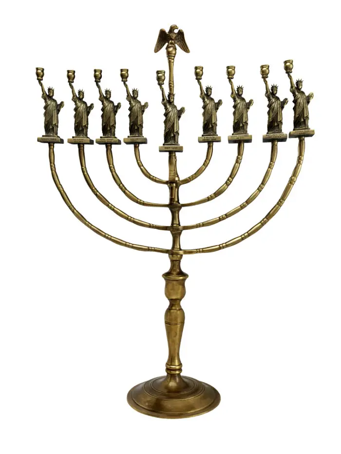 statue of liberty menorah