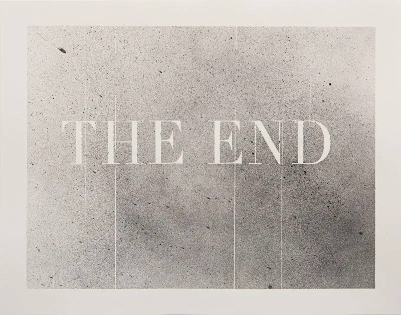 Ed Ruscha, THE END #60, 2005