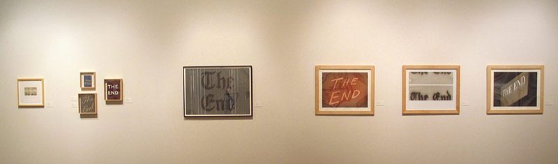 ed ruscha the end paintings