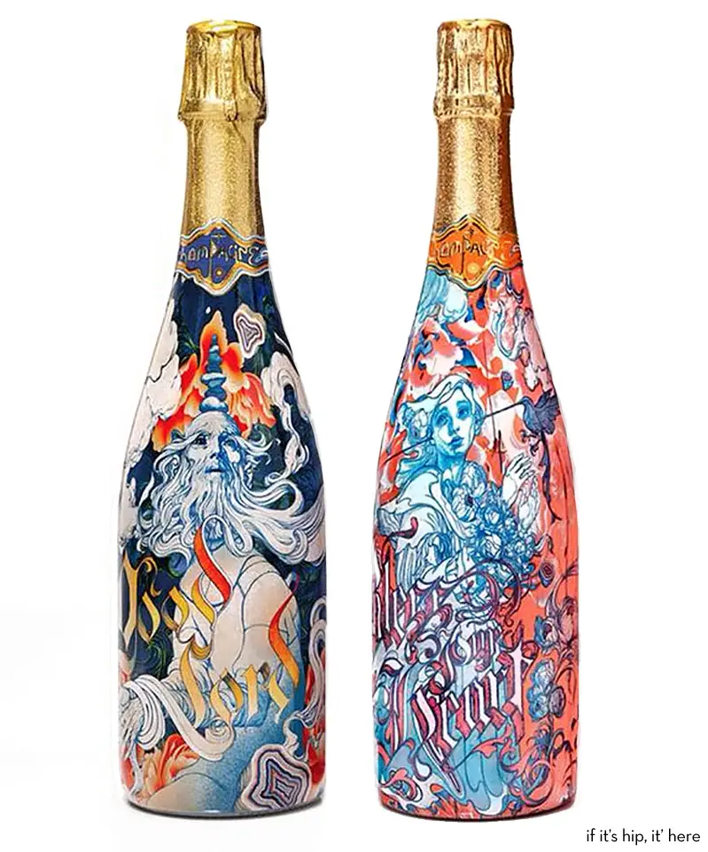James Jean Champagne Bottles