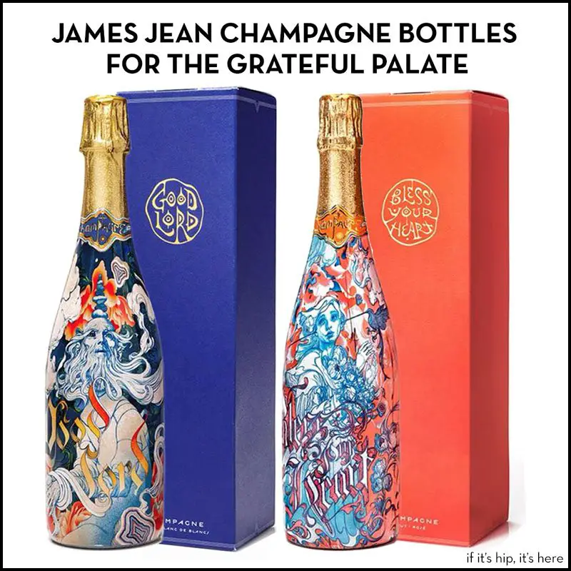 james jean champagne bottles