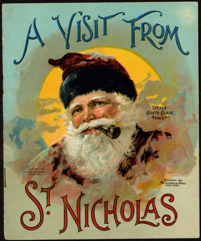 A visit from St. Nicholas vintage illustrated cover