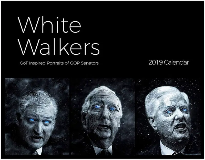 White Walkers GOP Senators 2019 Calendar