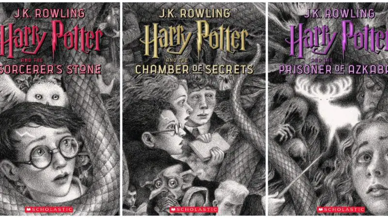 new illustrated book covers for Harry Potter