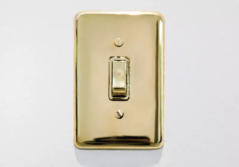 bronze metal lightswitch