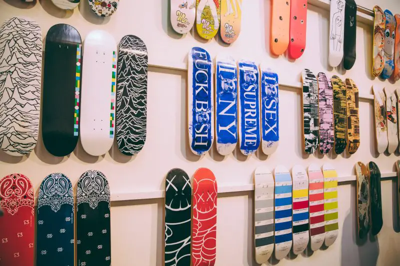 supreme skate deck auction