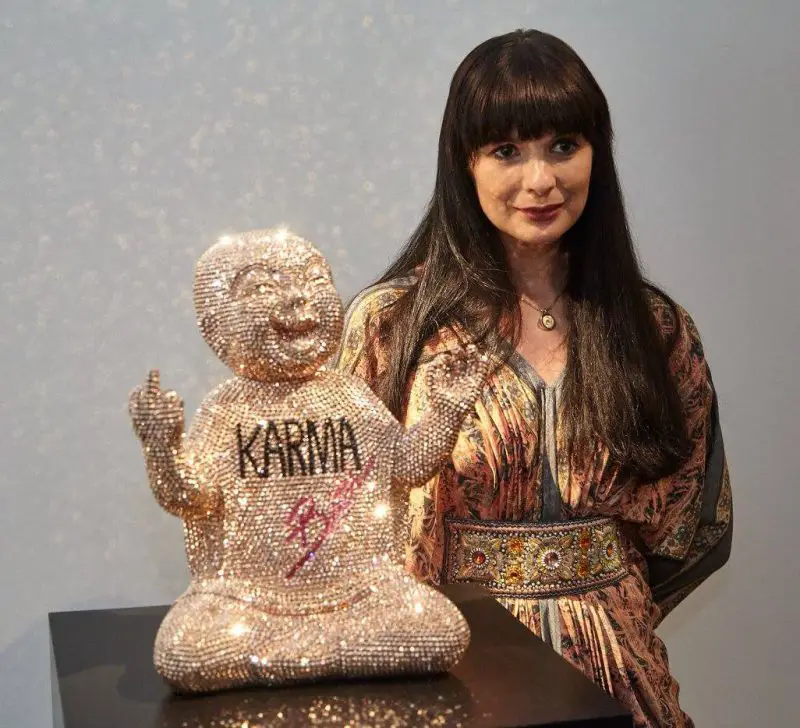 Artist Metis Atash with her Funky Buddha