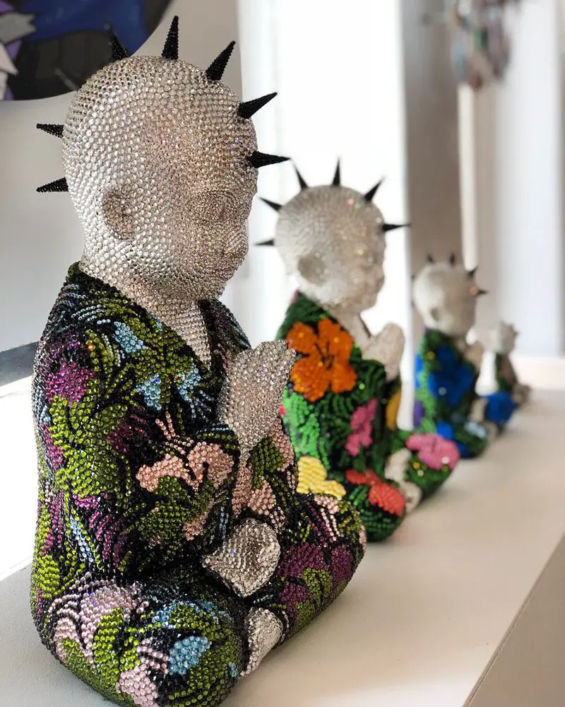 Warhol-inspired Punk Buddhas