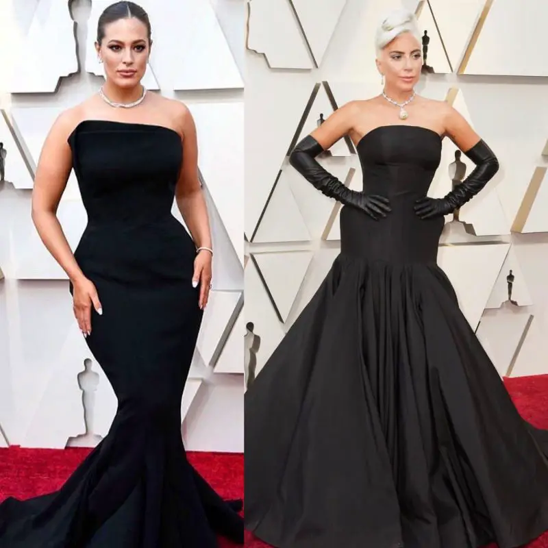 Ashley Graham and Lady Gaga oscars