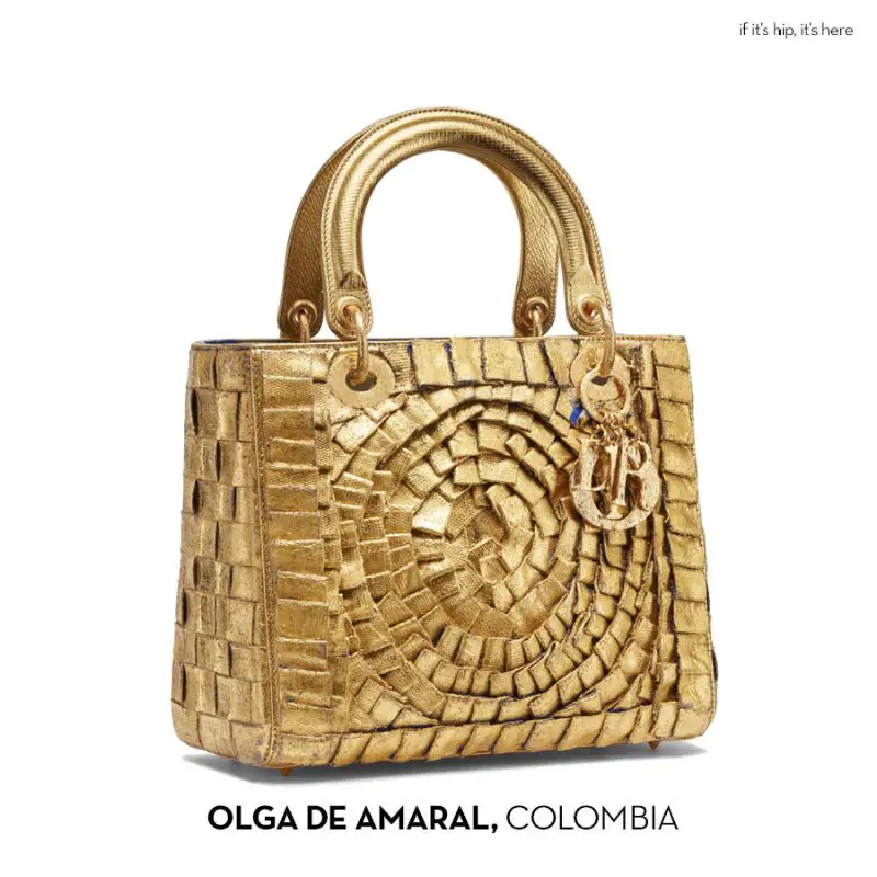 olga de amaral lady dior bag