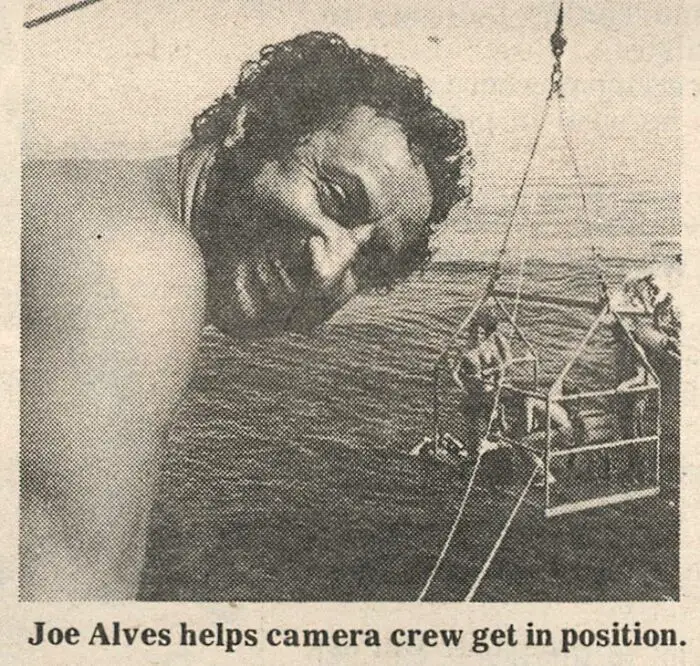 Joe Alves on location with JAWS 2