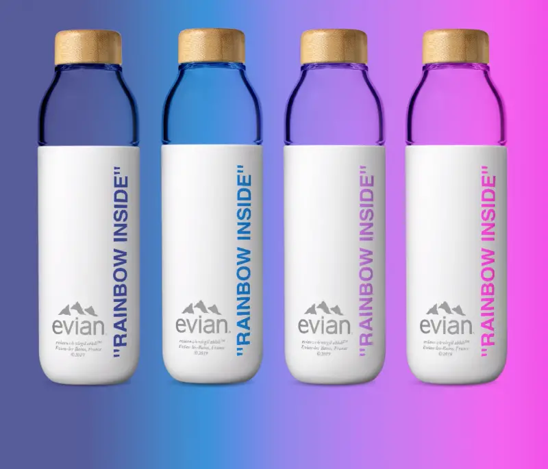ebian rainbow inside bottles