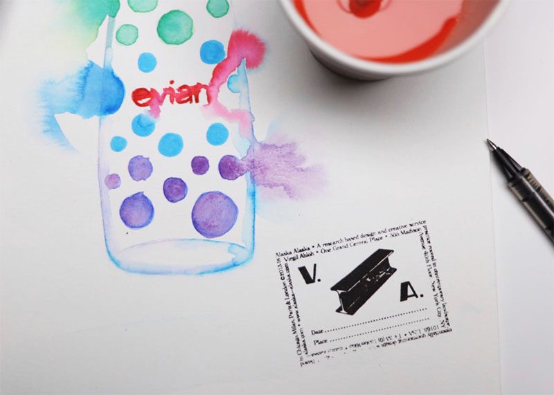 evian bottle design by virgil abloh