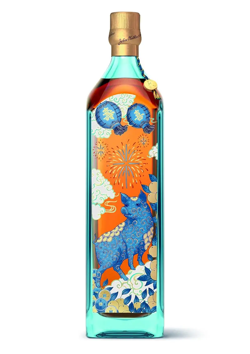 year of the pig bottle design
