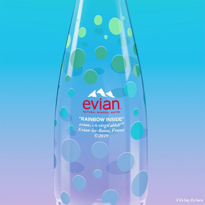 2019 limited edition evian glass bottle