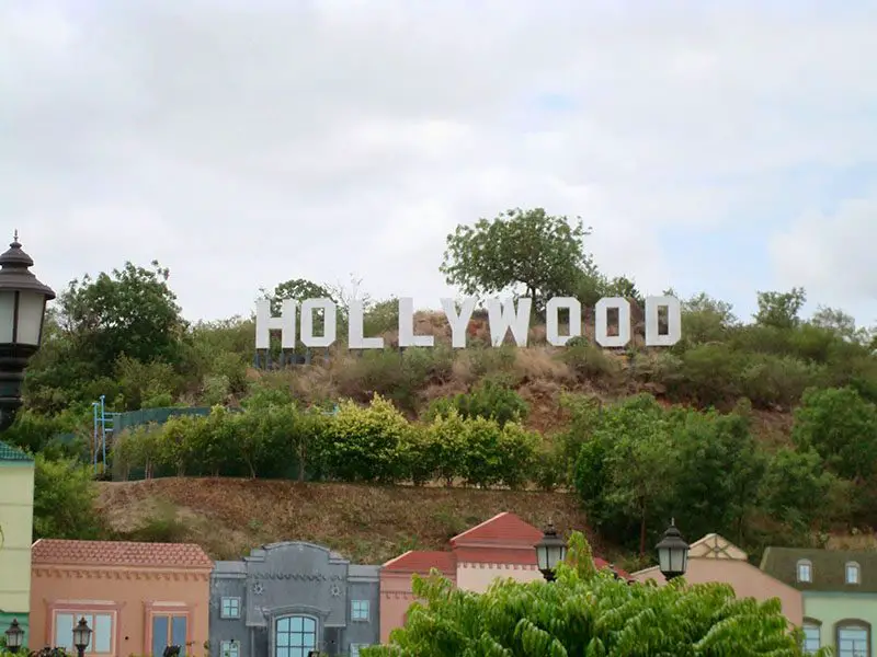 Hollywood sign in India