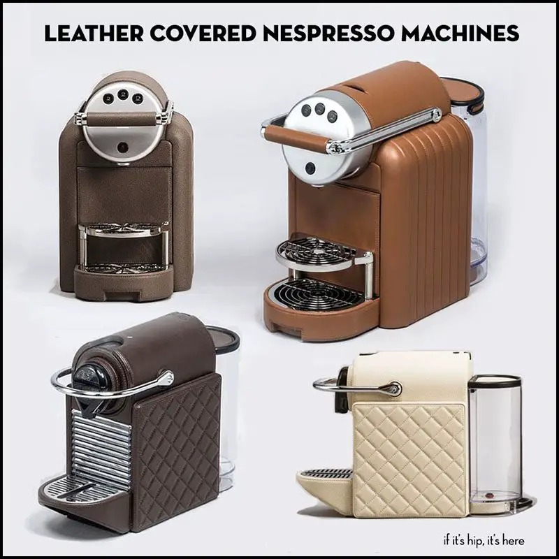 leather nespresso machines