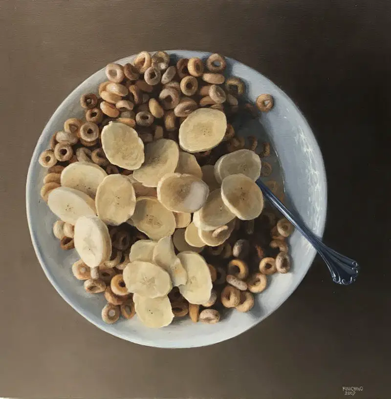 realistic paintings of food