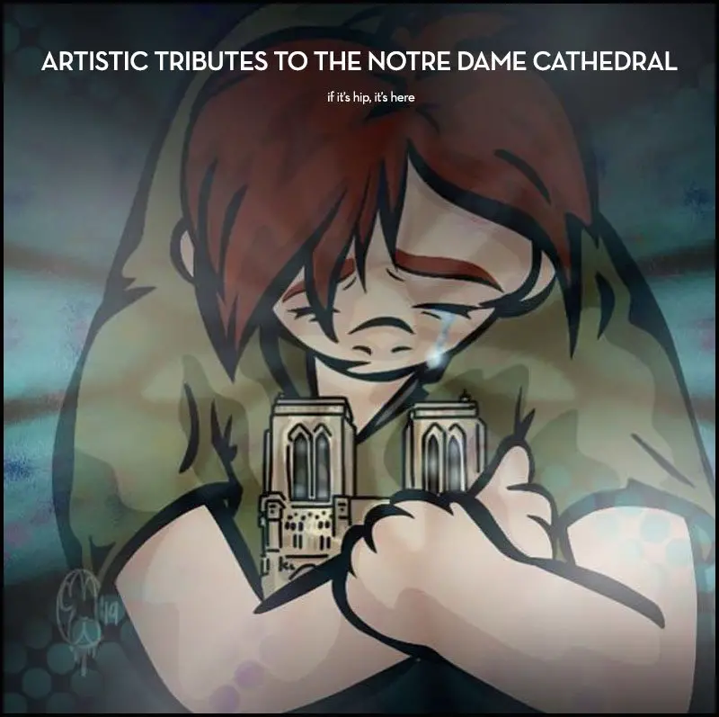 artist tributes to Notre Dame Cathedral