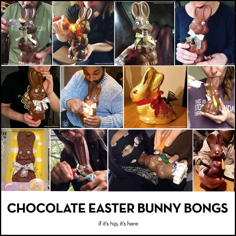 chocolate easter bunny bongs