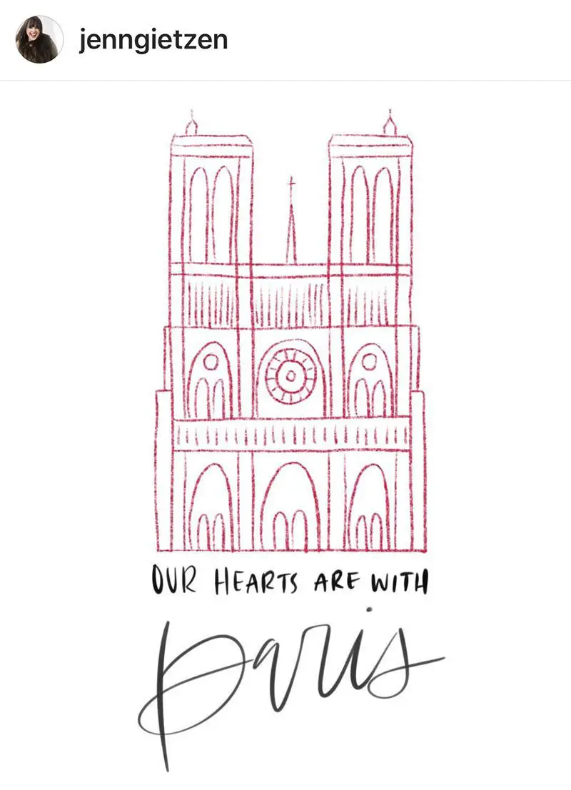 jenngietzen, notre dame de paris drawings