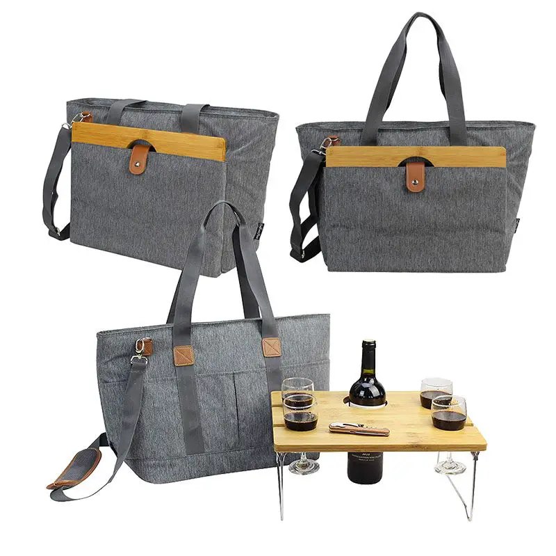 Picnic Basket Tote Set with Table by California Picnic
