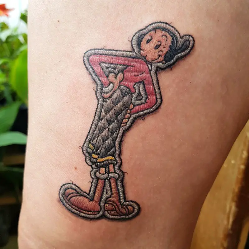 olive oyl tattoo