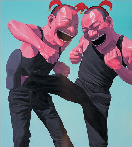 Yue Minjun, Kung Fu - III, 2005