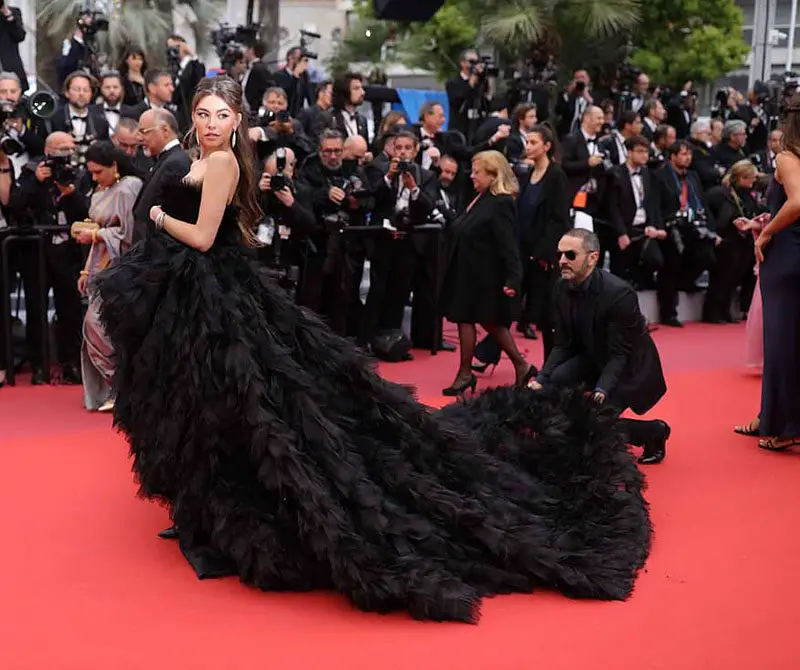 Singer Madison Beer in her Georges Hobeika gown