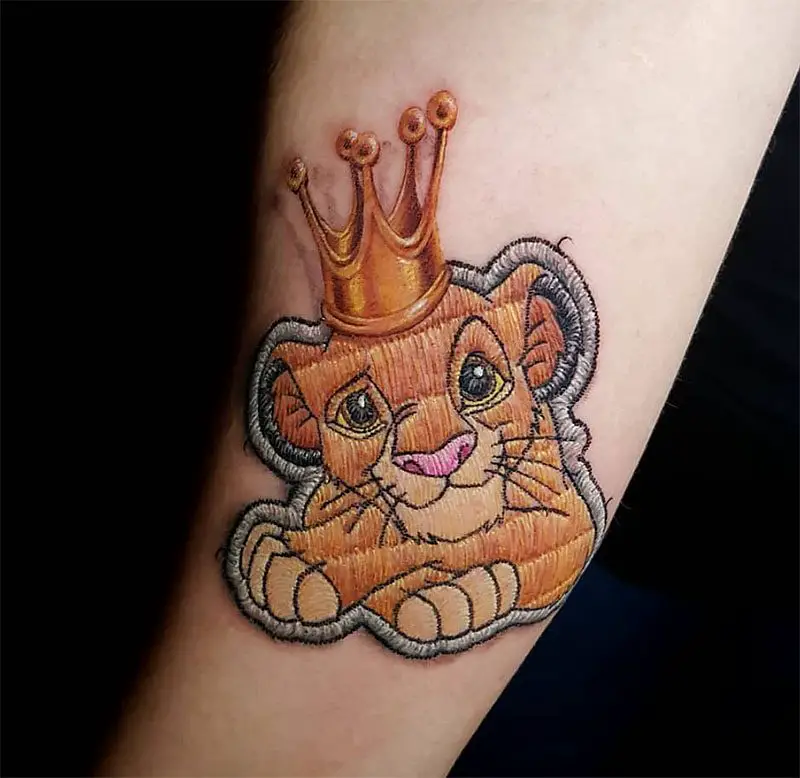 lion king cub tat