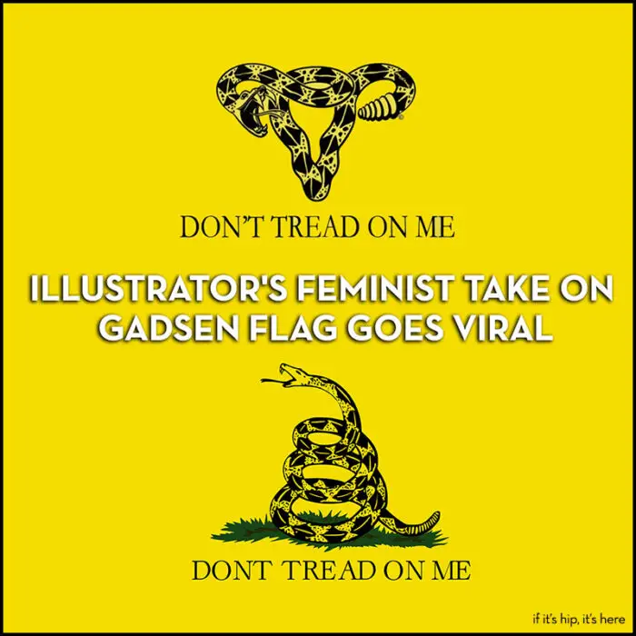 Read more about the article Illustrator’s Feminist Take on Gadsen Flag Goes Viral