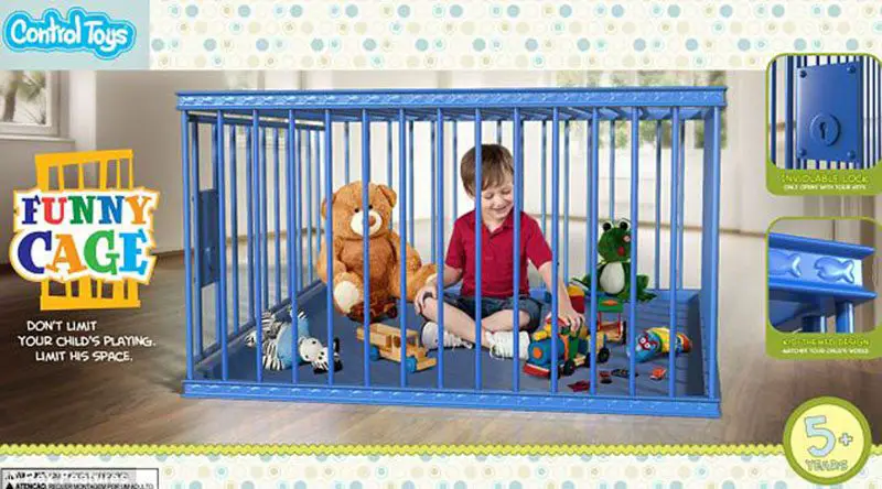 cage playpen satire